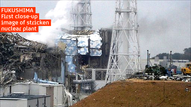 Photo released by Tokyo Electric Power shows extent of damage in No 4 reactor at Fukushima (Tepco)