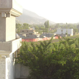 The compound in Abbottabad where it is said Osama bin Laden was killed by US forces. 