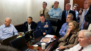 White House bin Laden situation room: original photo.