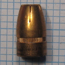A hollow point bullet