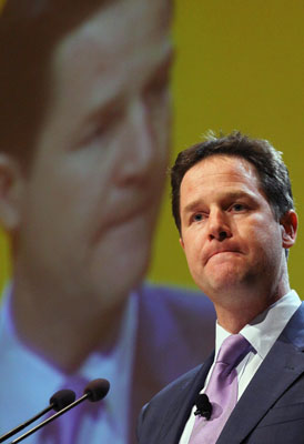 Nick Clegg: YouGov poll reveals Lib Dem members concerned about their leader. (Getty)