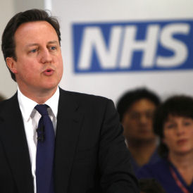 David Cameron signals his support for NHS reform (Getty)