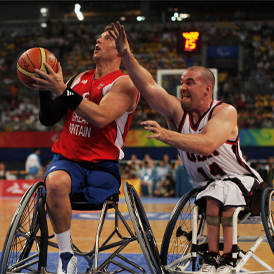 The British men's wheelchair basketball team won bronze at the Paralympics in Beijing (Getty)
