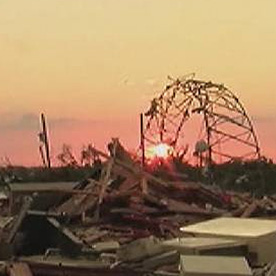 Surveying the damage in Joplin, Missouri, (Reuters)