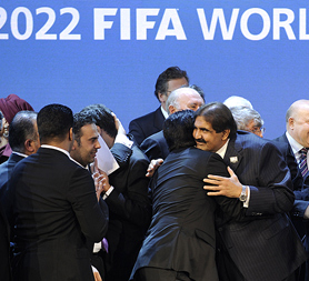 Qatari World Cup host victory (reuters)
