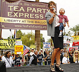 US midterm elections 2010: Sarah Palin on the campaign trail (Image: Getty)