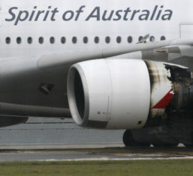 The Qantas Airbus A380 suffered engine shutdown in mid-air and had to make an emergency landing (Reuters).