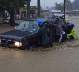 Haitian's caught in flash flooding from Tomas (Reuters)