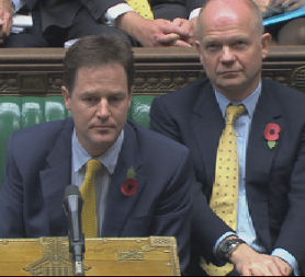 Harriet Harman took on Nick Clegg in a heated PMQs, themed around student fees. 