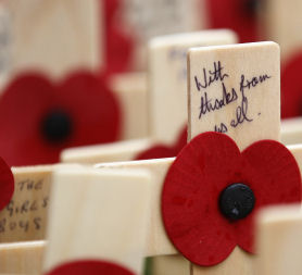 Millions took part in two minute Remembrance Day silence (Getty). 
