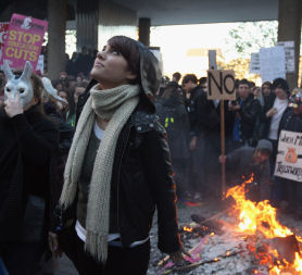 Students and lecturers expect more action after violent protests this week over tuition fees (Reuters).