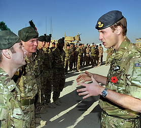 Prince William honours the fallen in Afghanistan