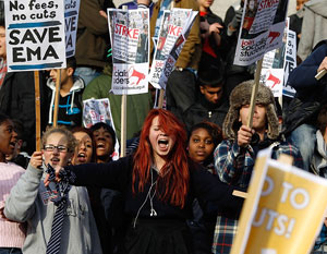More student protests grip London and cities around the UK.