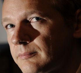 WikiLeaks founder Julian Assange. The whistle-blowing website said it was being attacked by hackers just hours before the latest batch of classified documents are to be released (credit:Getty Images)