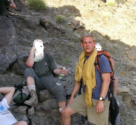 Lt Mark Evison in the Jebel Akhdar mountains in Oman