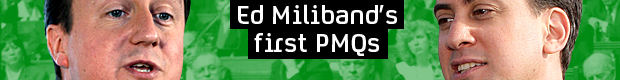 Ed Miliband's first PMQs as leader of the opposition.
