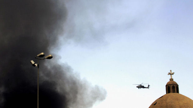 Iraq war files: Apache helicopter circles of Baghdad. (Getty)