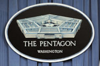 Pentagon crest. (Getty)