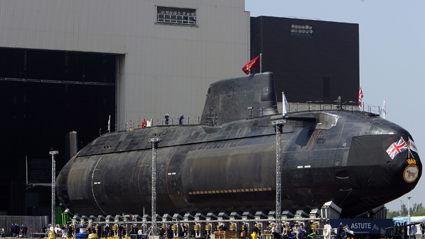 The cost of repairing the HMS Astute submarine could reach hundreds of millions of pounds (Getty). 