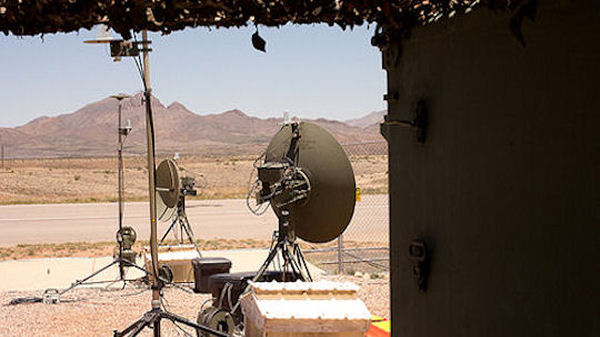 Drone base in the Arizona desert.