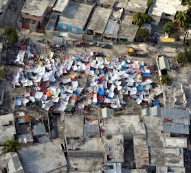 Haiti rooftops: aftermath of the earthquake