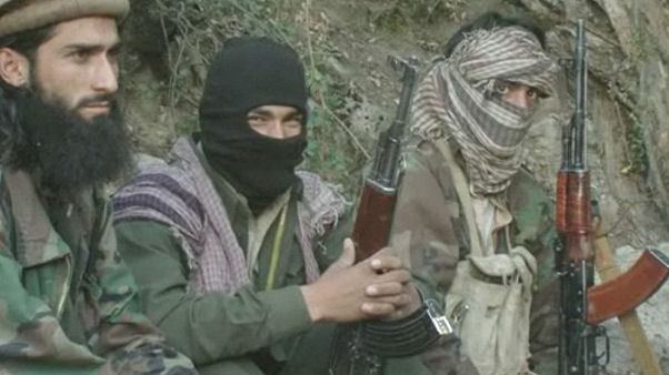 Afghan war: Taliban fighters.