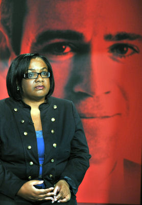 Labour leadership candidate Diane Abbott takes part in Channel 4 News hustings.