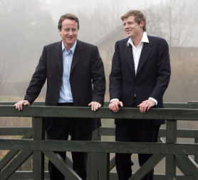 David Cameron with Zac Goldsmith before he became a parliamentary candidate - Reuters. 