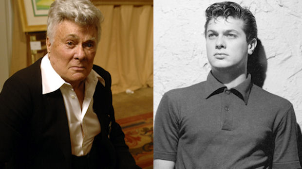 Tony Curtis in 2010 and 1952. (Getty)