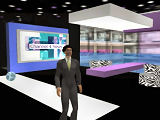 Channel 4 News studio in Second Life