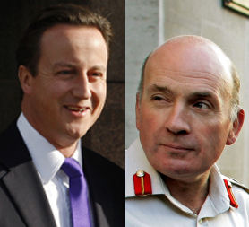David Cameron and General Sir Richard Dannatt (Reuters)