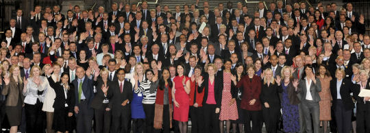 The majority of the 232 new MPs elected in last week's general election.