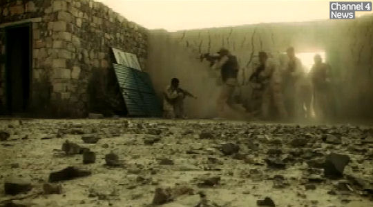US and Nato forces train members of an Afghan special forces unit. (Source: ISAF video)