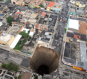 Huge Guatemala sinkhole appears after tropical storm Agatha  batters Central America (Reuters)