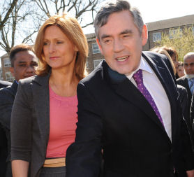 Gordon Brown on the campaign trail (Credit: Getty)