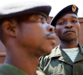 Congo soldiers and former rapists Sergeant Jean Ngoy Wa Kasongo and sergeant Joseph Kilanga from (picture credit: Fjona Hill)