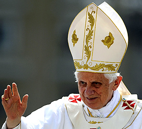 Pope Benedict XVI is due to visit the UK this week as the Catholic church faces its latest crisis (Image: Getty)