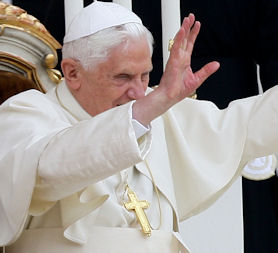 Pope Benedict prepares to arrive in Britain on Thursday for a state visit (Credit: Getty)
