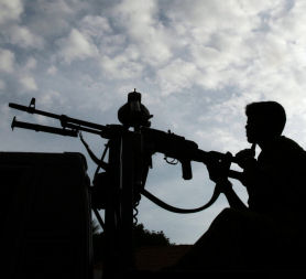 A Tamil Tiger with a gun (picture: Reuters)