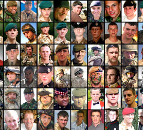 Images of British soldiers killed in Afghanistan