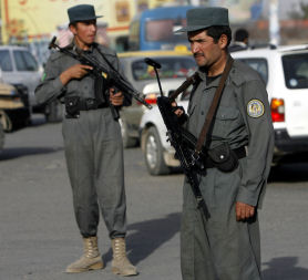 Afghan police (Credit: Reuters)