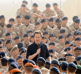 David Cameron in Afghanistan June 2010 (Getty)
