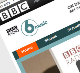 The BBC 6 Music website.