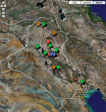 iraqs map