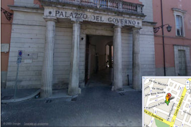 L'Aquila's Palazzo del Governo in Piazza della Repubblica before the earthquake.