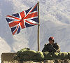 British flag in Afghanistan