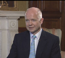 Foreign Secretary William Hague speaks to Jon Snow about Afghanistan, Europe, Gaza and more policy after a speech in Brussels