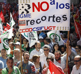 Spanish strikes (Credit: Reuters)