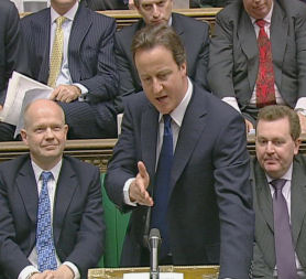 David Cameron in Commons