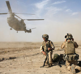 UK troops in Afghanistan. (Credit: Getty)